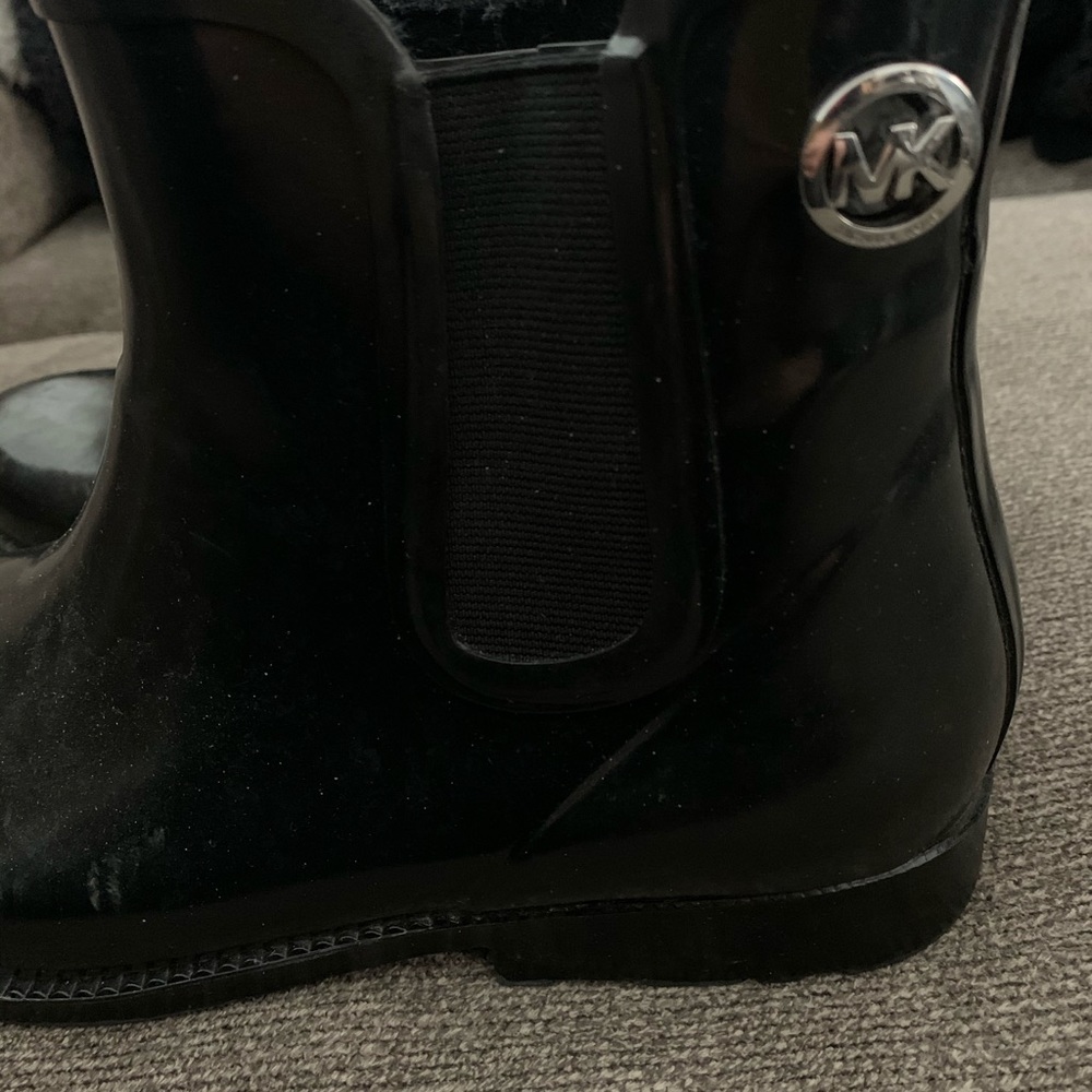 Black Michael Kors Rainboots - Picture 2 of 3